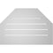 Ekena Millwork Octagonal Top Surface Mount PVC Gable Vent w/ 2"W x 2"P Brickmould Sill Frame, 26"W x 18"H GVPOT26X1803SF - alternate 3